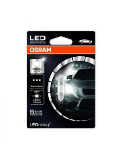 Bec auto Osram LED C5W 12 V 1W 6000k, bec sofit led, 1 buc.  6498CW 6498CW01B