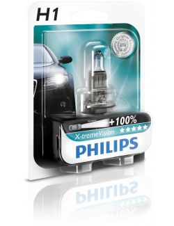 Bec H1 12V 55W Philips X-tremeVision +100% 12258XV+B1 1 buc pe blister