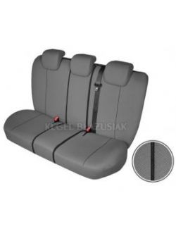 Set huse scaun model Hermes Grey pentru Seat Leon 3 5F dupa 2013, culoare gri, set huse auto Spate