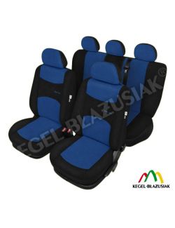 Set huse scaune auto SportLine Albastru pentru Nissan Tiida