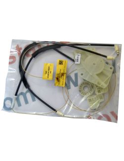 Kit reparatie macara geam Vw Passat B5 3B 1997-2005 electrica fata stanga cablu role si suport geam