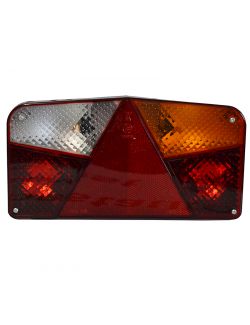 Stop spate lampa spate remorca universala BestAutoVest partea Dreapta 265x140x65mm 12 24V cu triunghi reflectorizant
