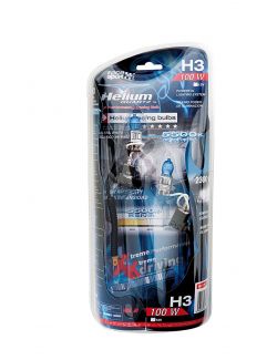 Set 2 becuri auto cu halogen pentru far Race Sport Helium Quartz H3 12V 100W Xenon Effect 5500K 
